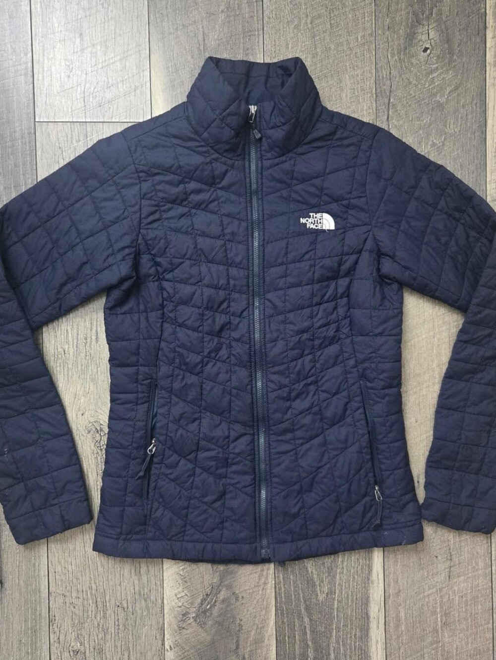 North Face Women's Navy Quilted Packable Jacket